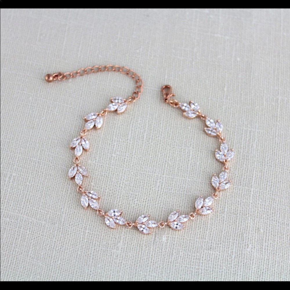 Rose Gold Bridal Bracelet
